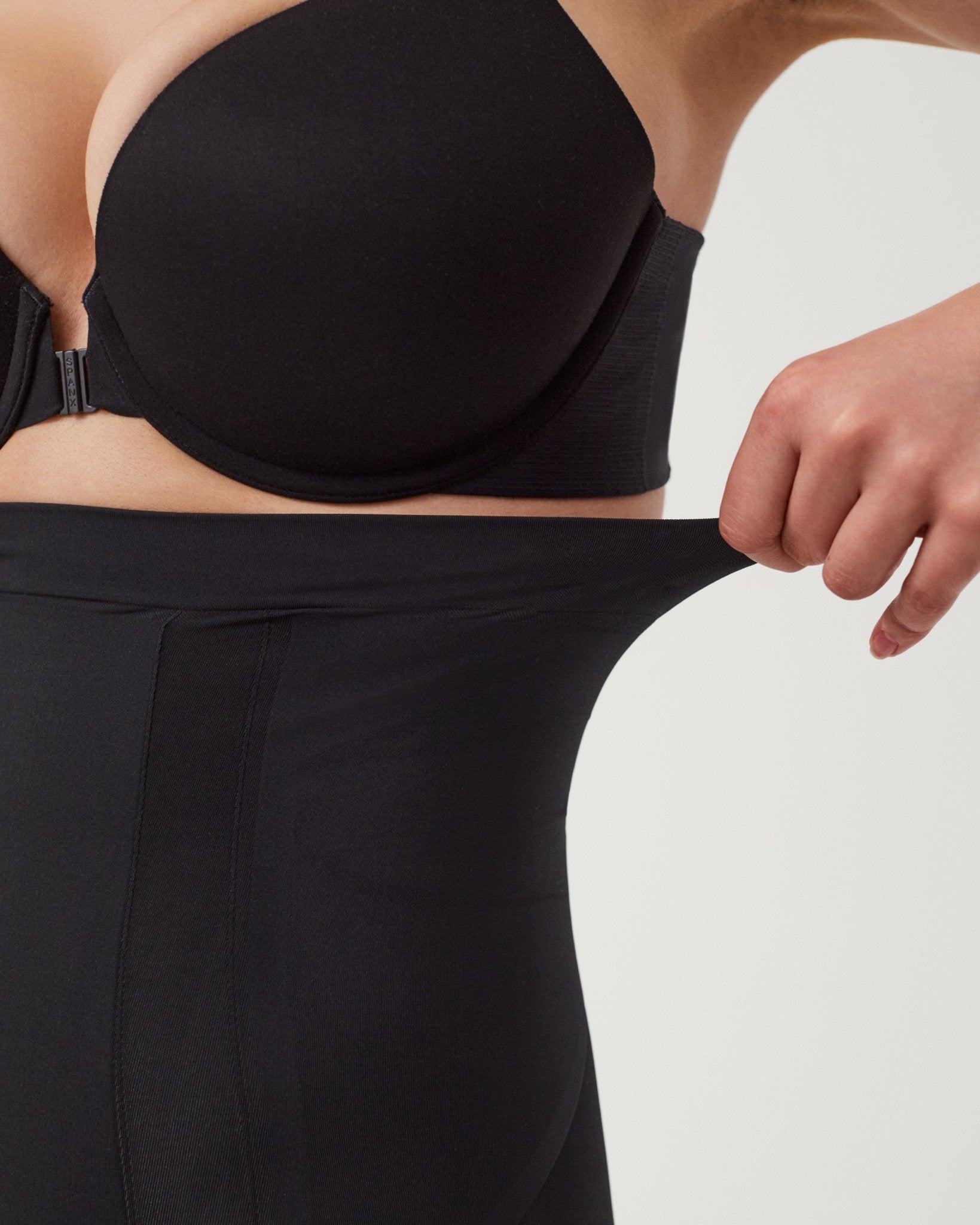 SPANXsculpt™ OnCore High - Waisted Mid - Thigh Short | Very Black by Spanx at Shirley Shoppe