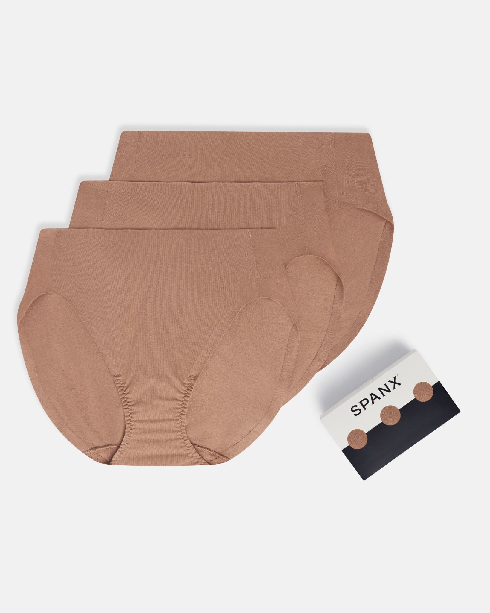 SPANXsmooth™ Fit - To - You Supima® Cotton Brief 3 - Pack | Cafe Au Lait by Spanx at Shirley Shoppe