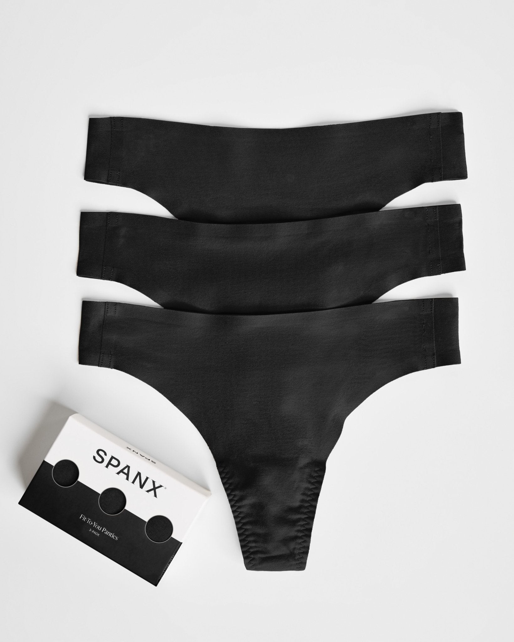 SPANXsmooth™ Fit-To-You Thong 3-Pack Box by SPANX at Shirley Shoppe