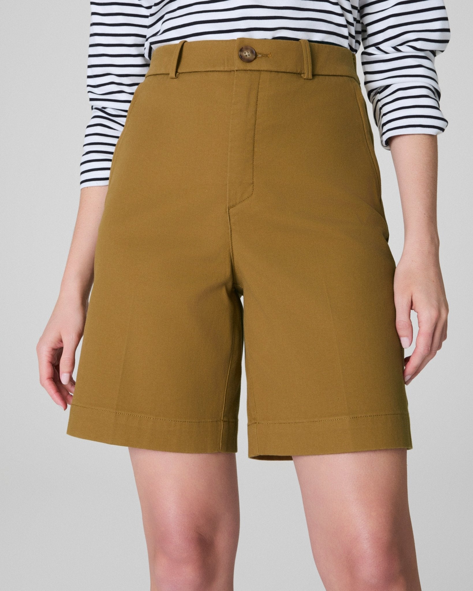 SPANXsupersmooth™ Stretch Twill Short, 9" | Flax by Spanx at Shirley Shoppe