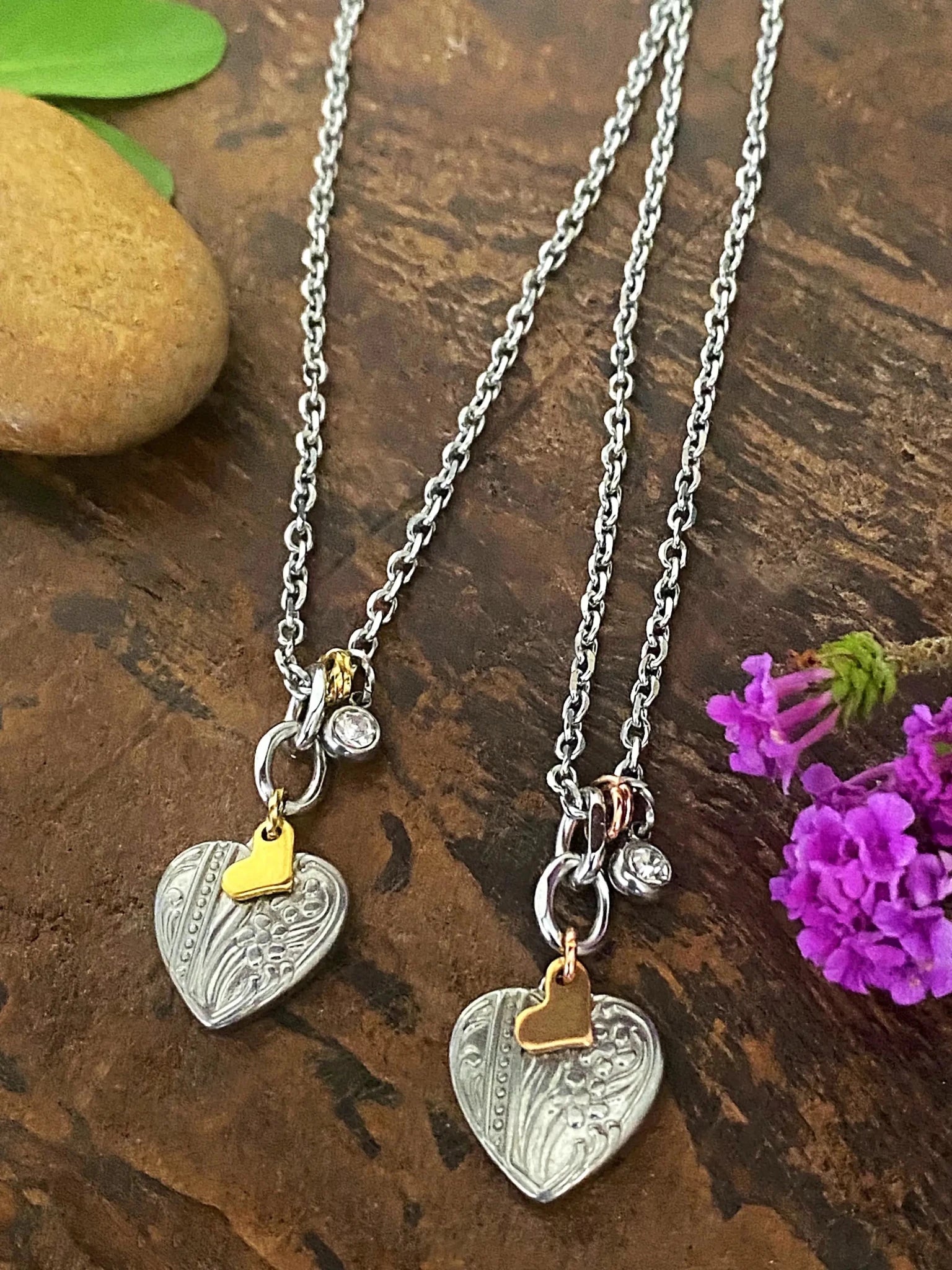 SPIRITED HEART NECKLACE by Bellaforma Jewelry at Shirley Shoppe