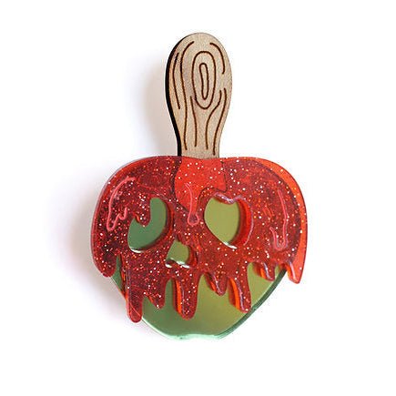 Spooky Candy Apple Brooch by Laliblue – Retro Kitschy Statement Brooch for Collectors by Quirks! at Shirley Shoppe