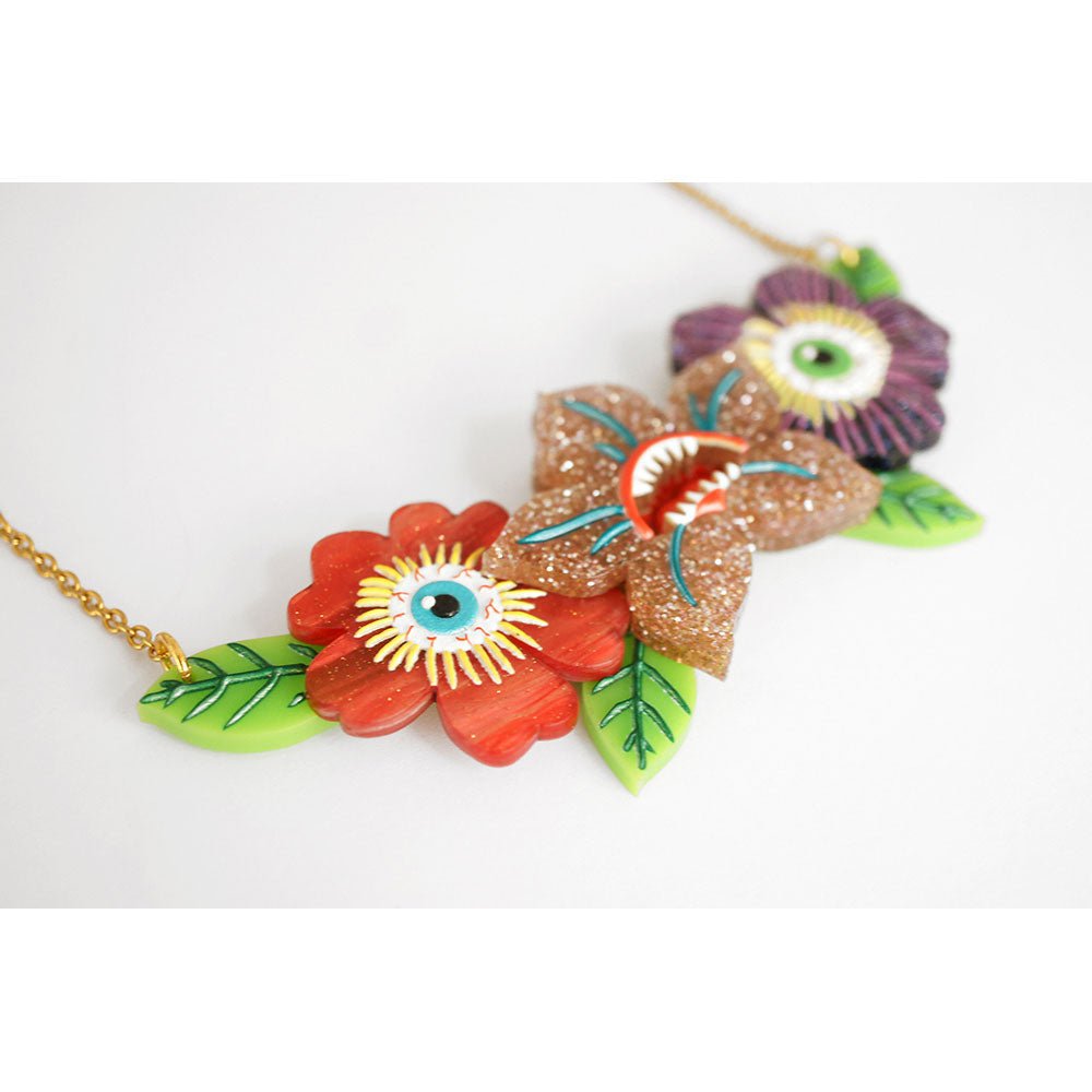 Spooky Flowers Necklace by Laliblue by Quirks! at Shirley Shoppe