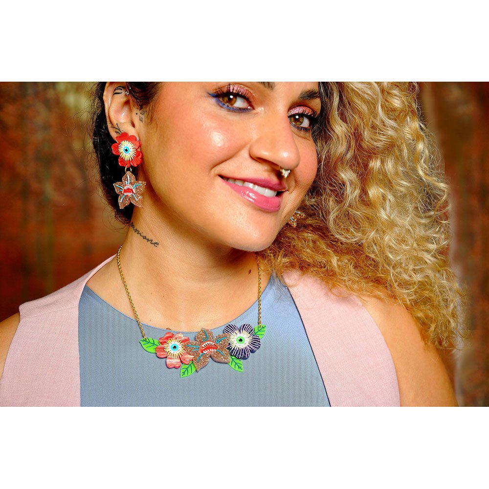 Spooky Flowers Necklace by Laliblue by Quirks! at Shirley Shoppe