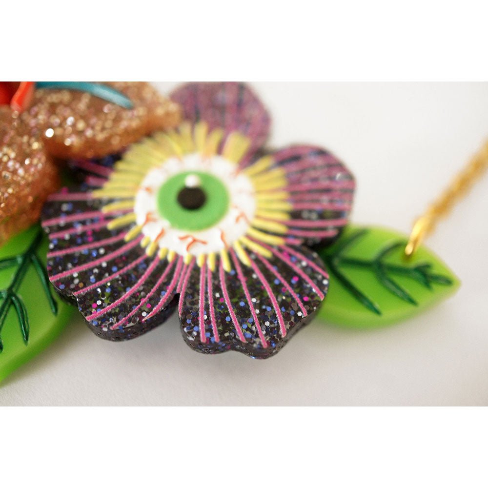 Spooky Flowers Necklace by Laliblue by Quirks! at Shirley Shoppe