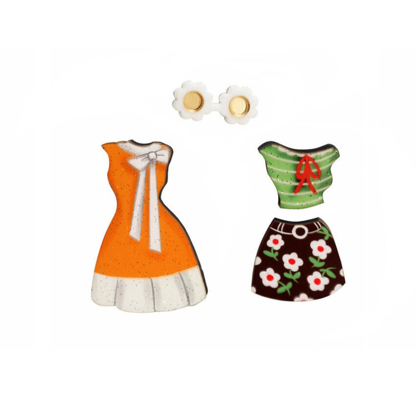 Spring Bows Outfit Brooches by Laliblue by Quirks! at Shirley Shoppe
