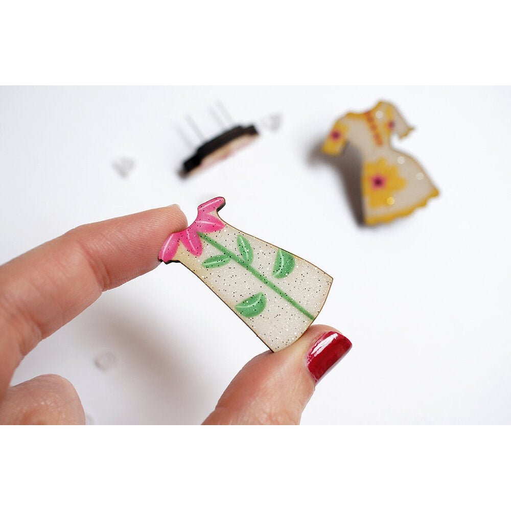 Spring Flowers Outfit Brooches by Laliblue by Quirks! at Shirley Shoppe