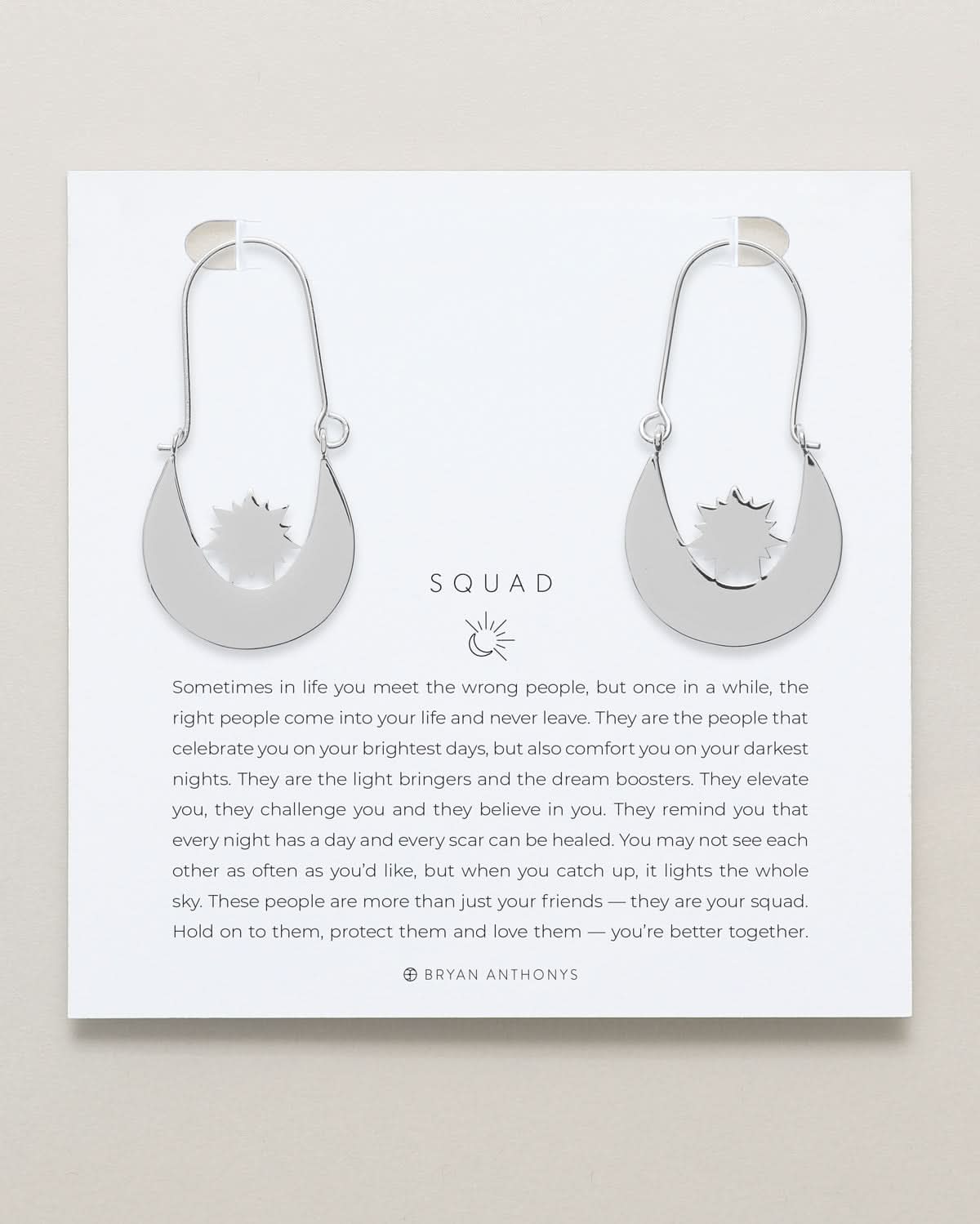 Squad Hoop Earrings by Bryan Anthonys at Shirley Shoppe