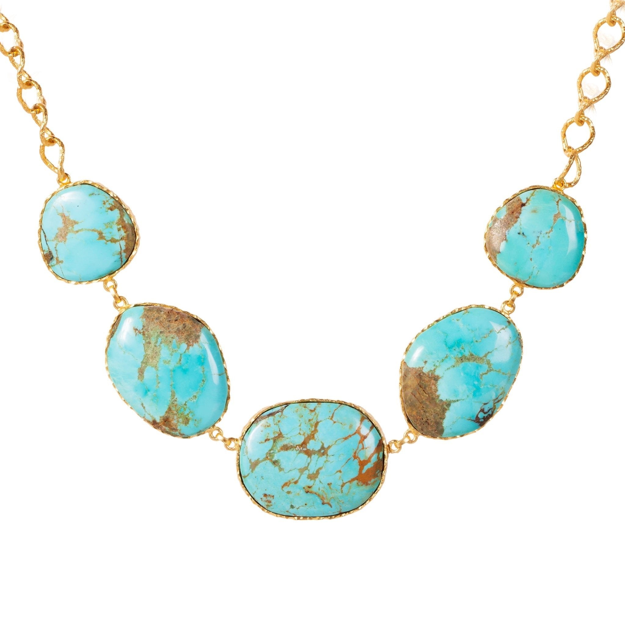 Statement Necklace - Turquoise by Christina Greene at Shirley Shoppe