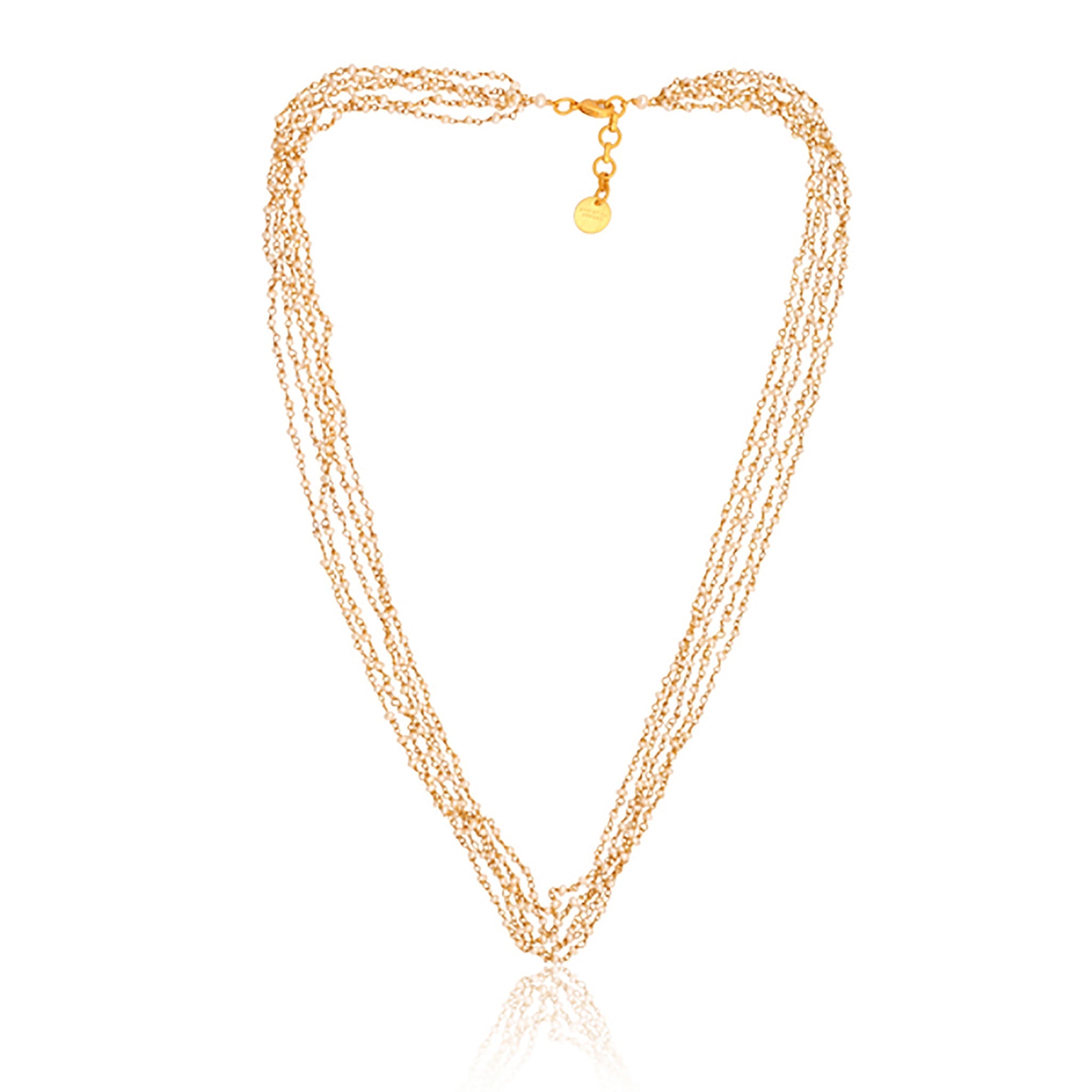 Stay Golden Necklace - Pearl by Christina Greene at Shirley Shoppe