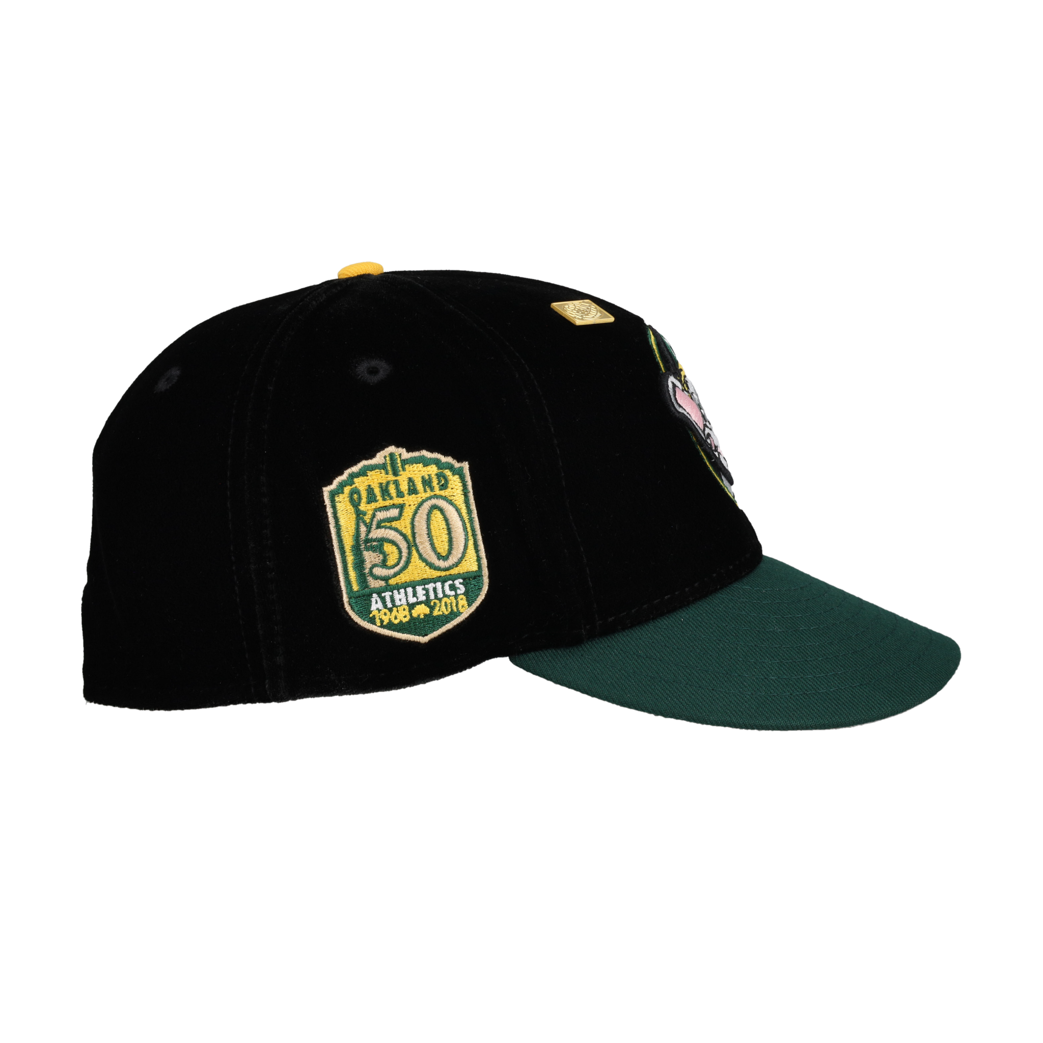 Oakland Athletics Velvet Stomper Mascot 50th Anniversary 59Fifty Fitted Hat