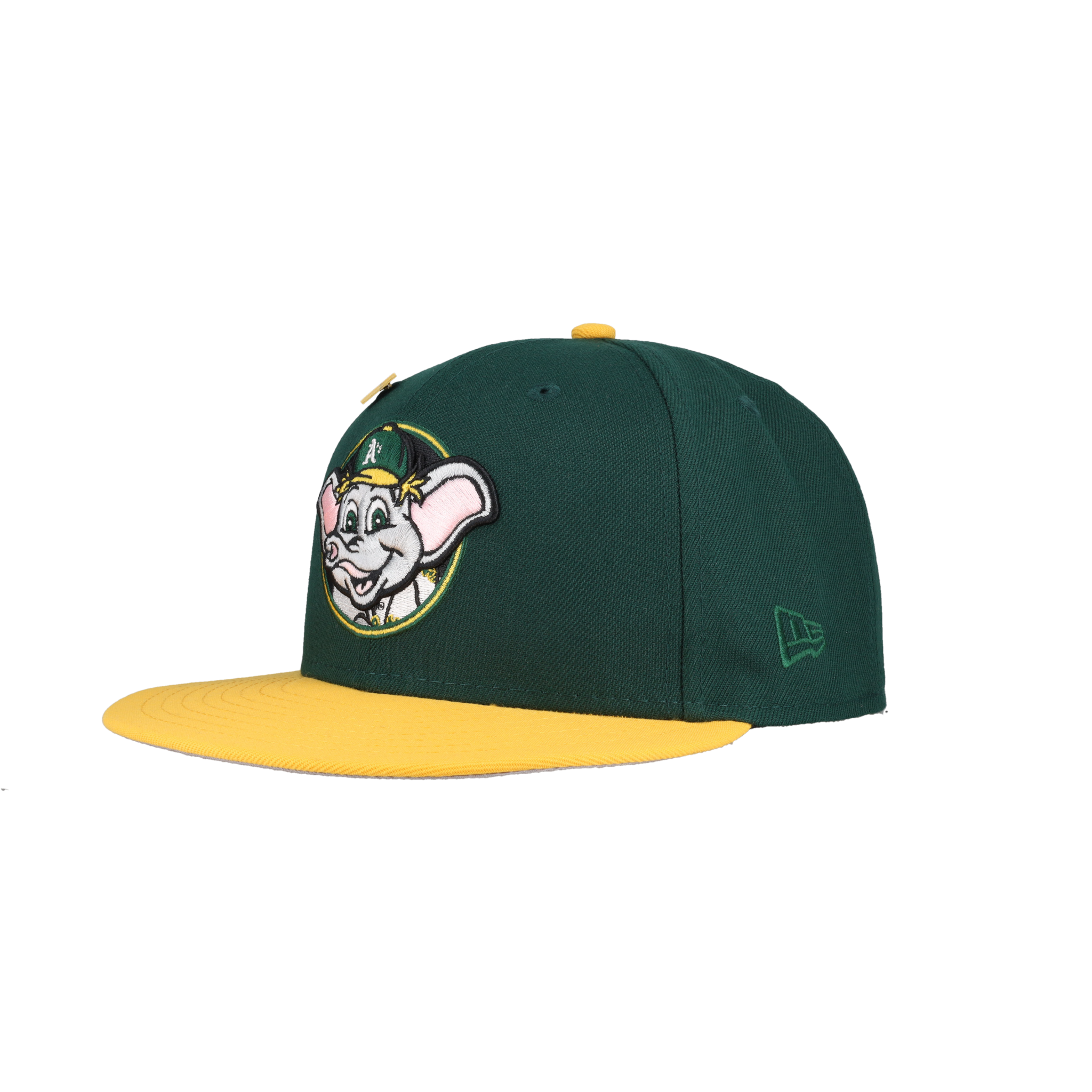 Oakland Athletics Stomper Mascot 50th Anniversary Patch 59Fifty Fitted Hat