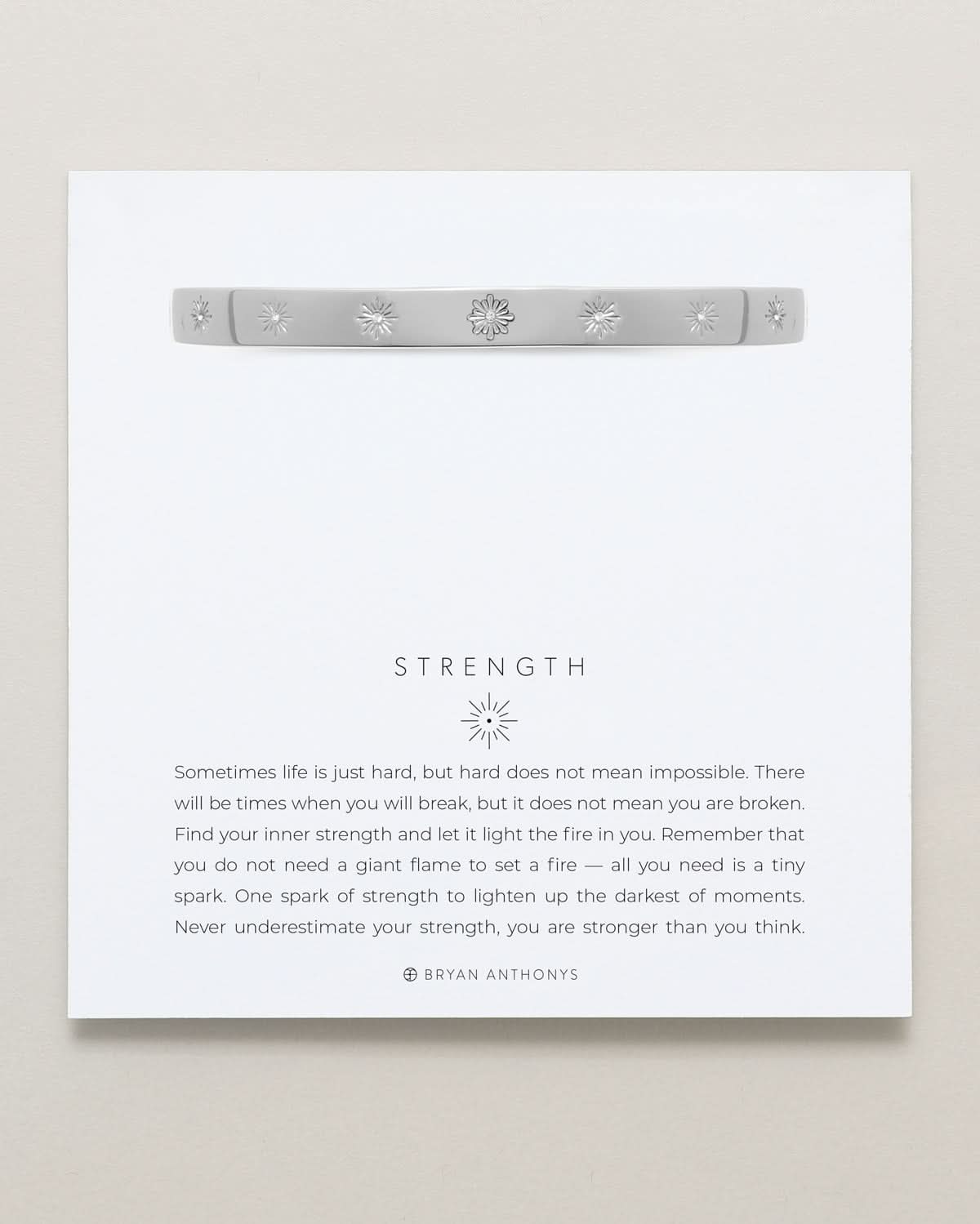 Strength Hinged Bracelet by Bryan Anthonys at Shirley Shoppe
