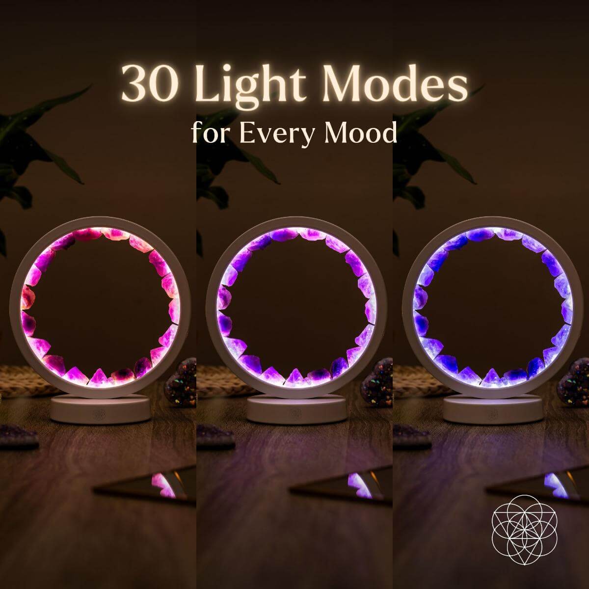 Stress Less, Sleep More – Amethyst Healing Lamp by Conscious Items at Shirley Shoppe