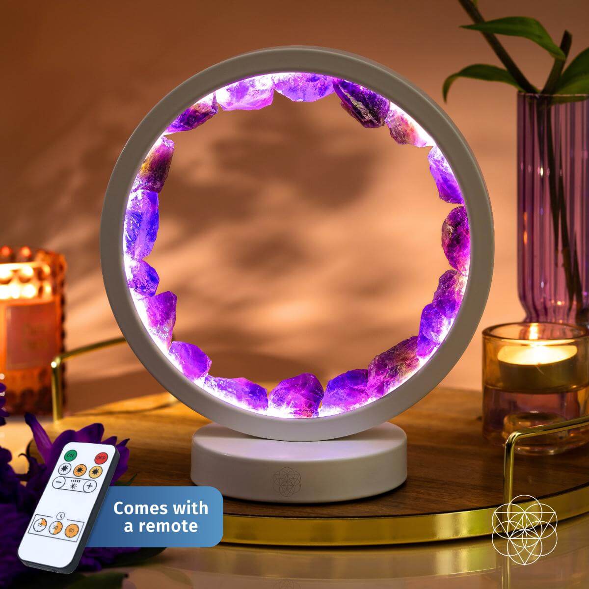 Stress Less, Sleep More – Amethyst Healing Lamp by Conscious Items at Shirley Shoppe
