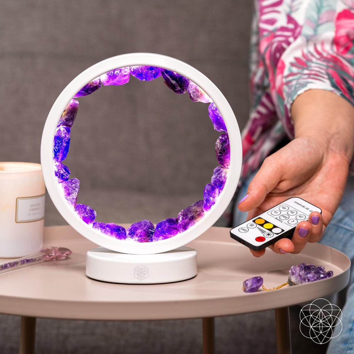 Stress Less, Sleep More – Amethyst Healing Lamp by Conscious Items at Shirley Shoppe