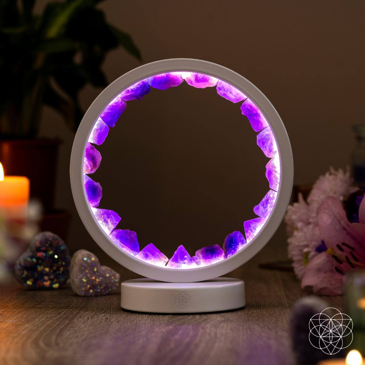 Stress Less, Sleep More – Amethyst Healing Lamp by Conscious Items at Shirley Shoppe