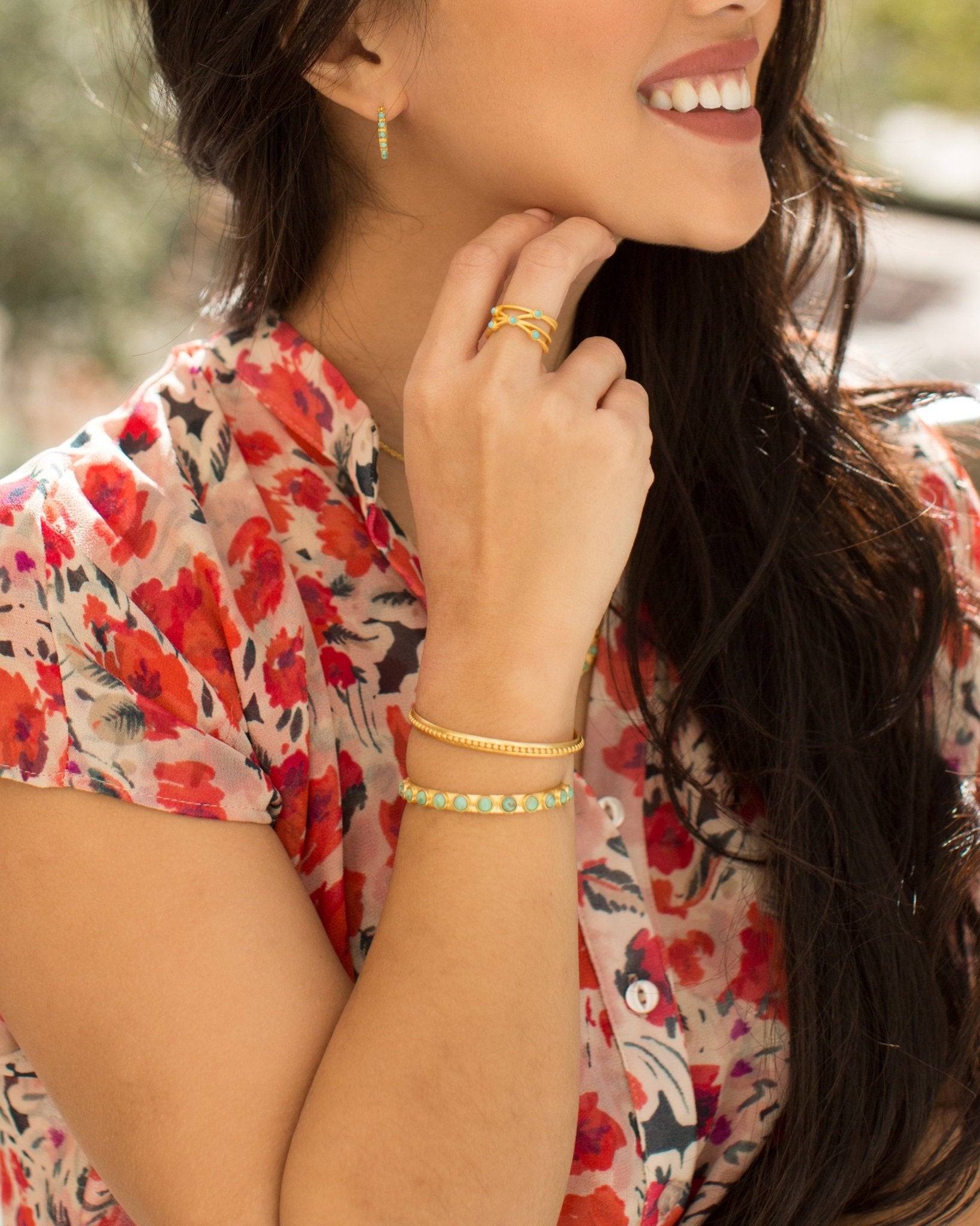 Studded Bangle by Christina Greene at Shirley Shoppe