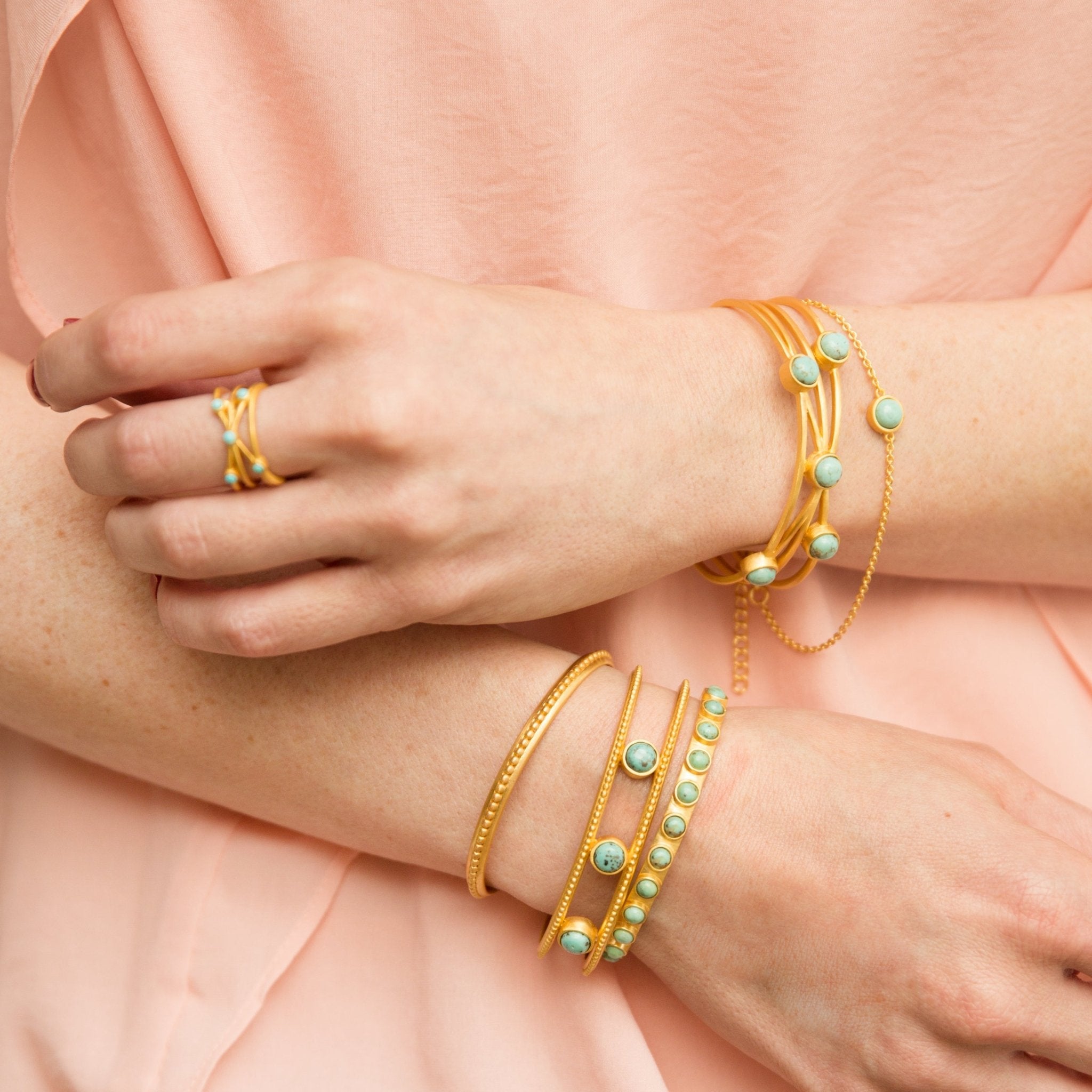 Studded Bangle by Christina Greene at Shirley Shoppe