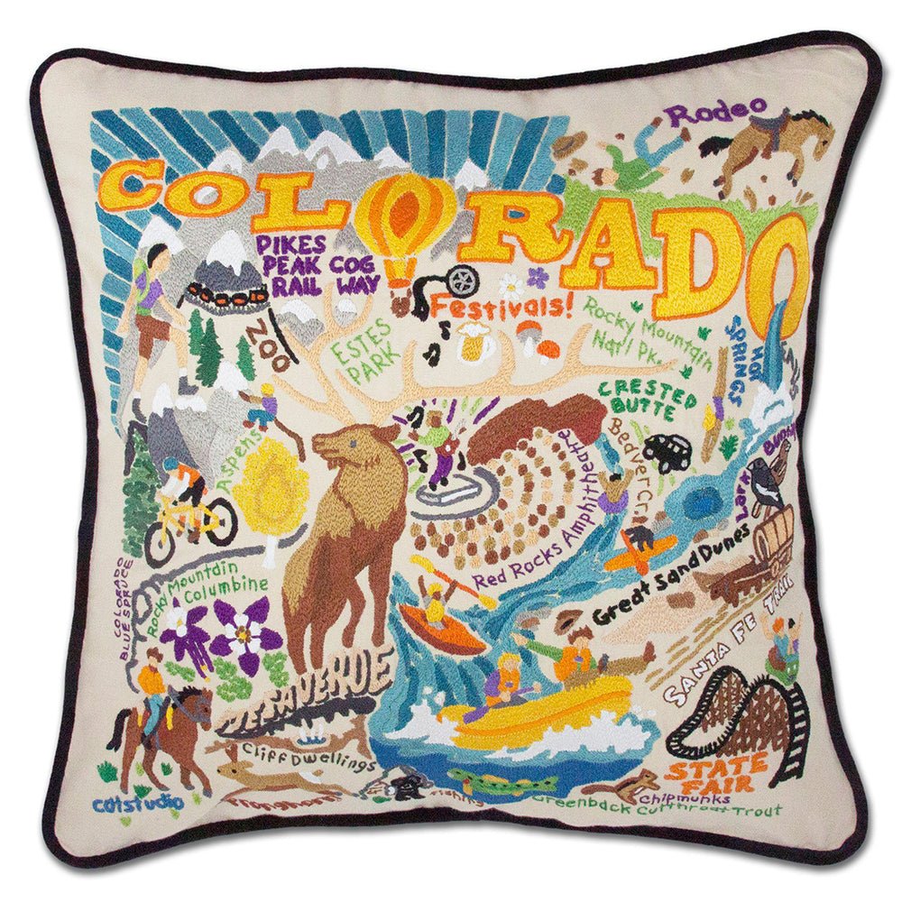 Summer Colorado Hand - Embroidered Pillow by Quirks! at Shirley Shoppe