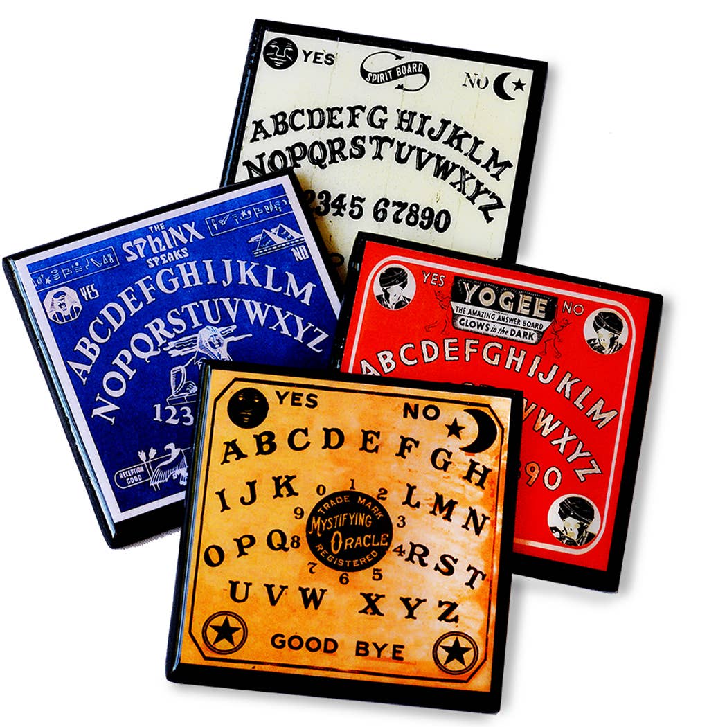 Summon Some Spirits: Spooky Spirit Board Drink Coaster Set by Quirks! at Shirley Shoppe