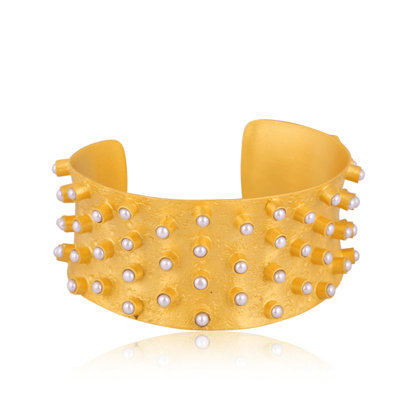 Sunbeam Cuff - Pearl by Christina Greene at Shirley Shoppe