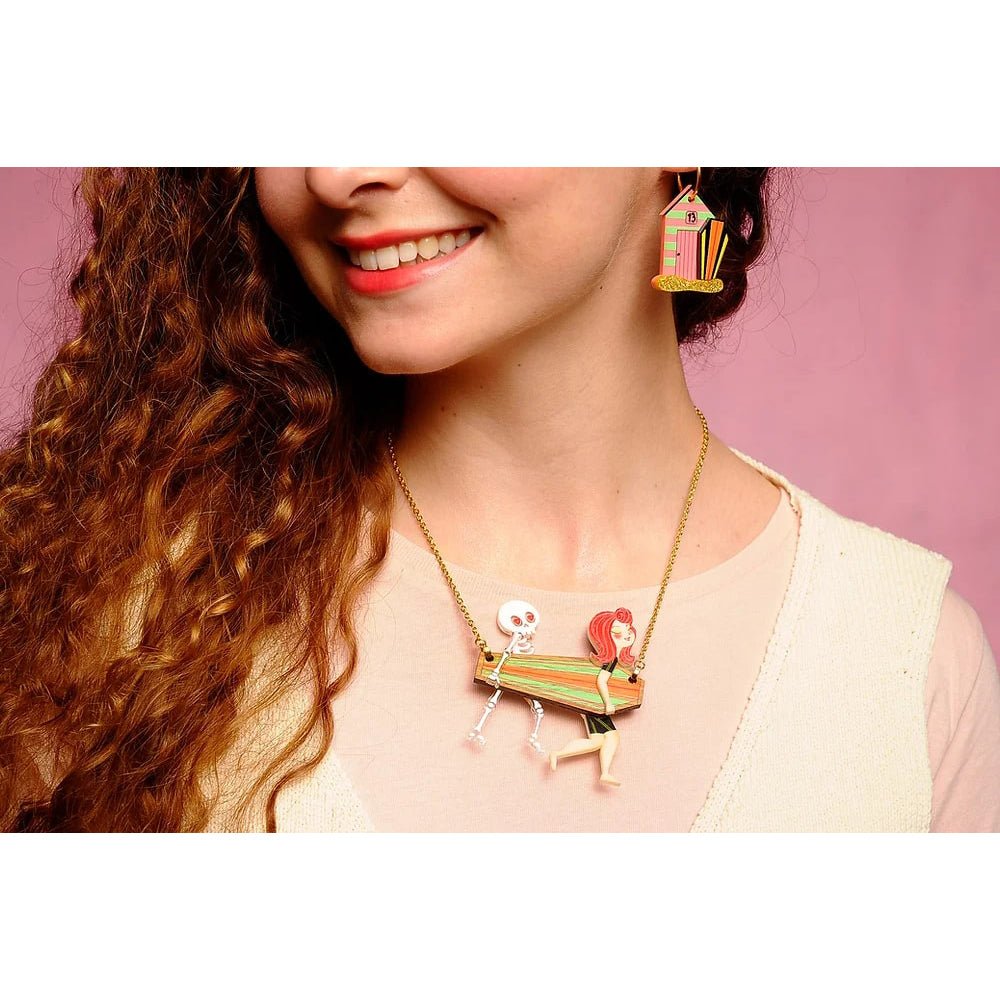 Surfer Couple Necklace by Laliblue by Quirks! at Shirley Shoppe
