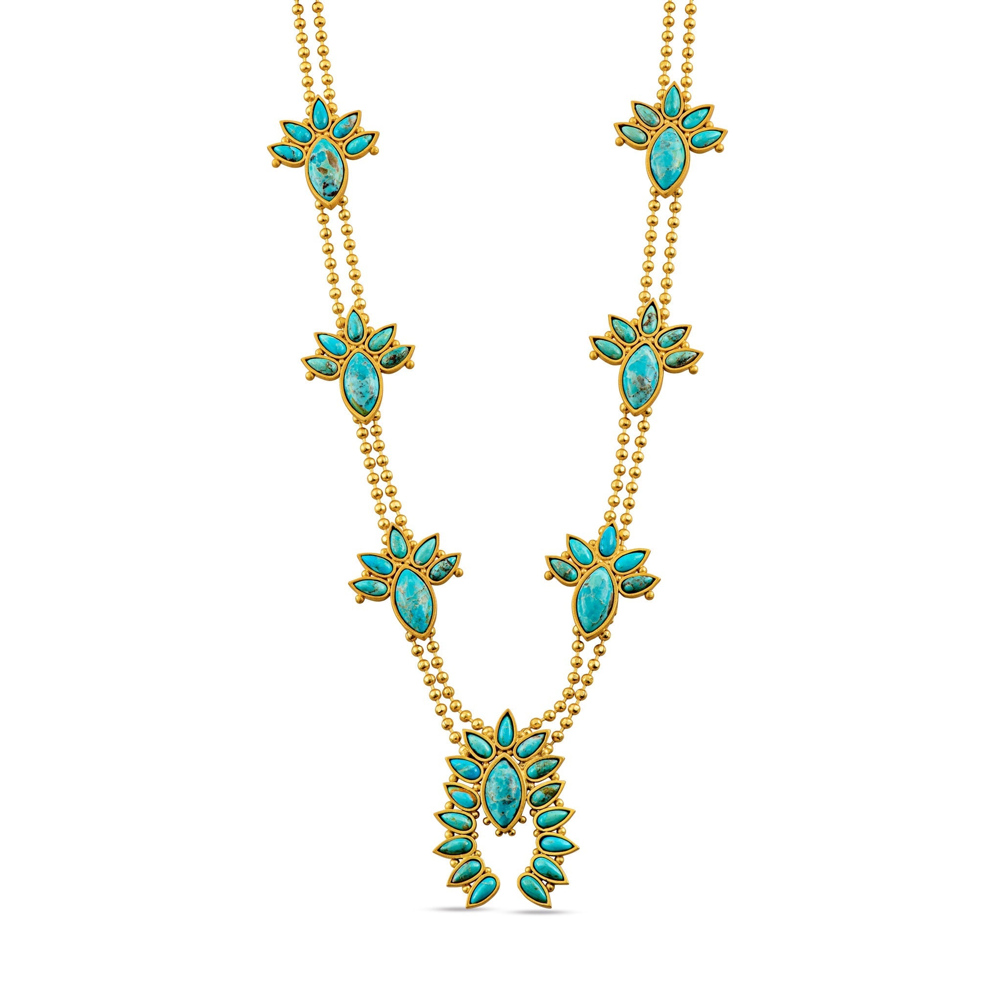 Sweet Squash Blossom Necklace by Christina Greene at Shirley Shoppe