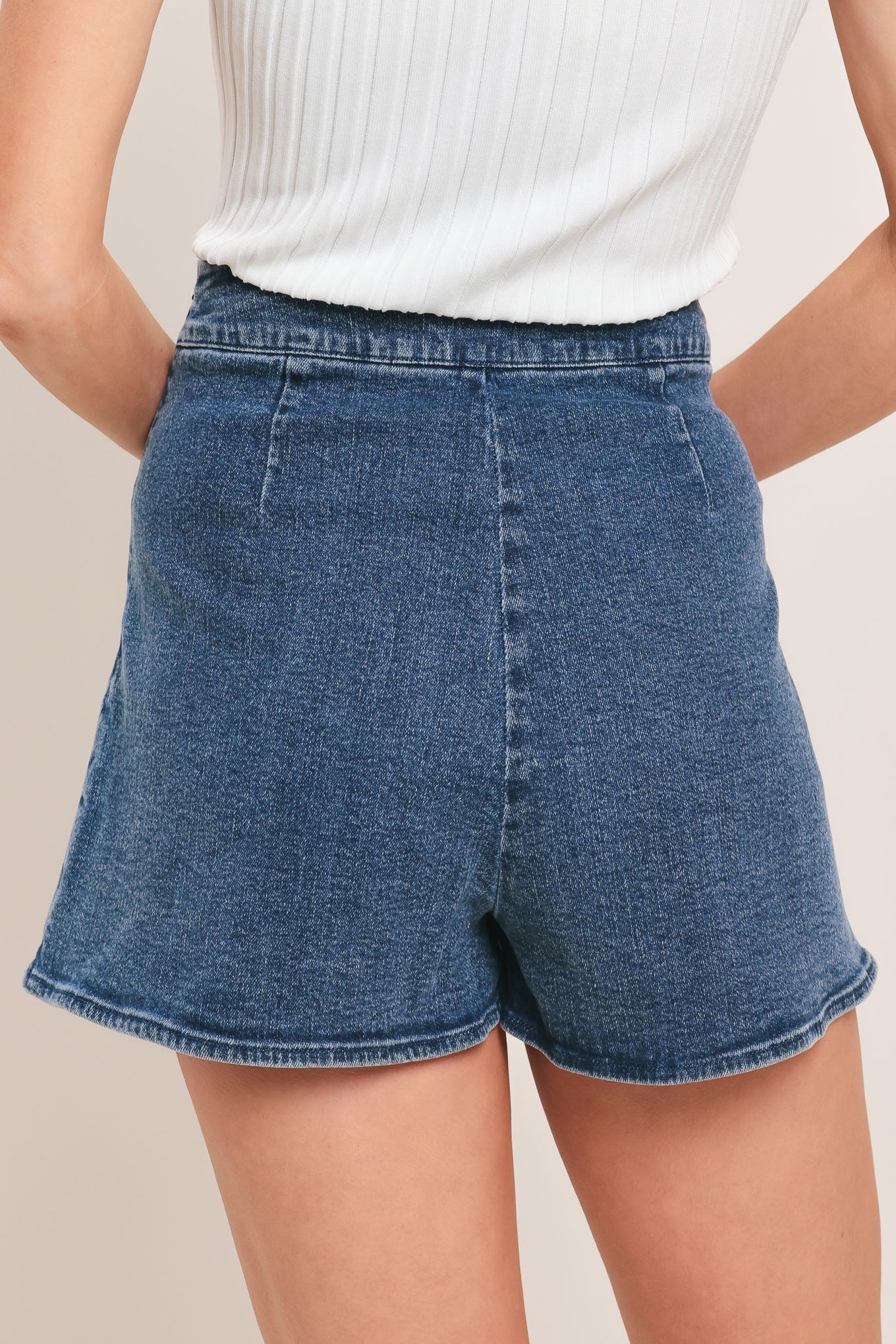 SWEET STUD DENIM SKORT by Flying Tomato at Shirley Shoppe