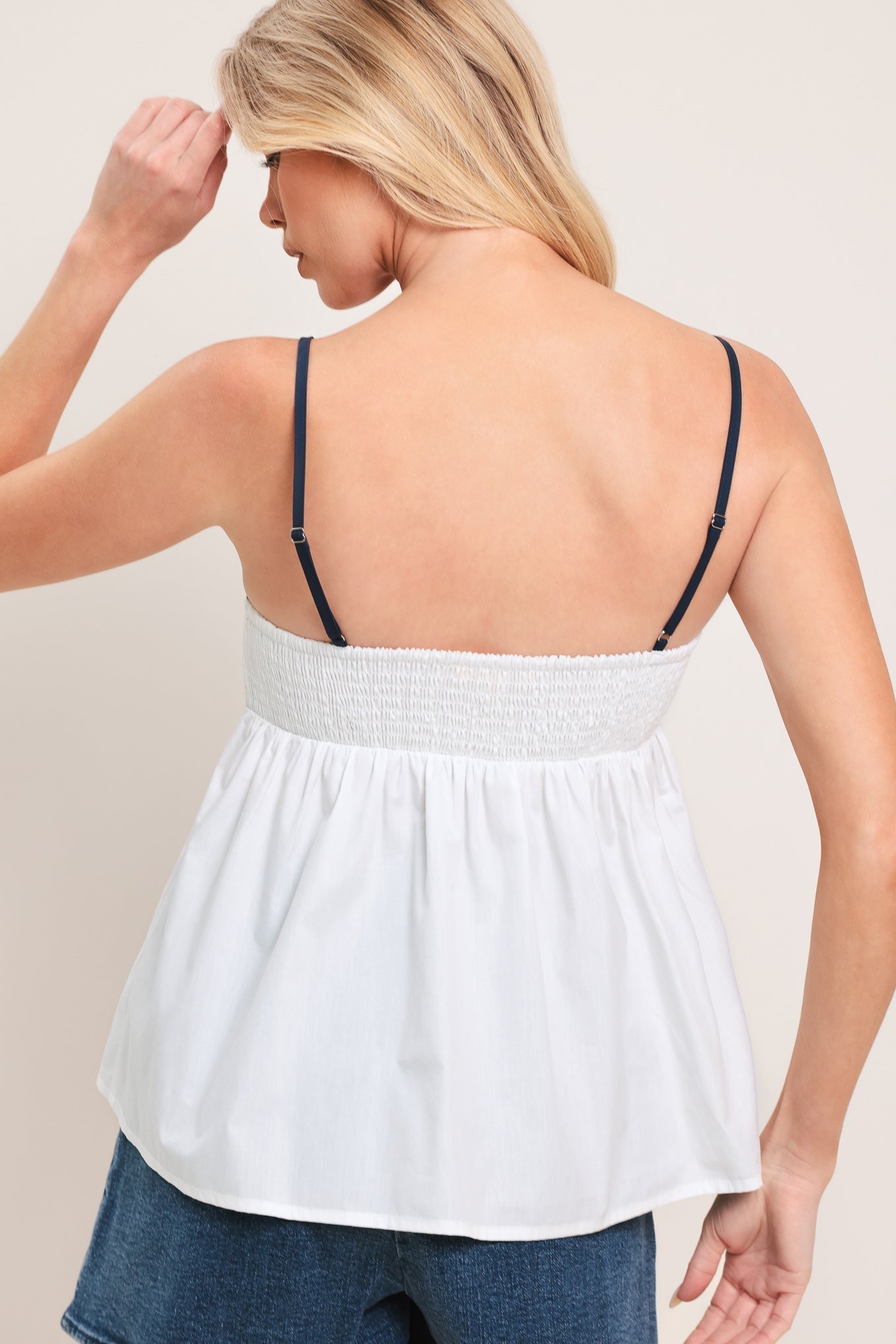 SWEET WHISPER WOVEN TOP by Flying Tomato at Shirley Shoppe