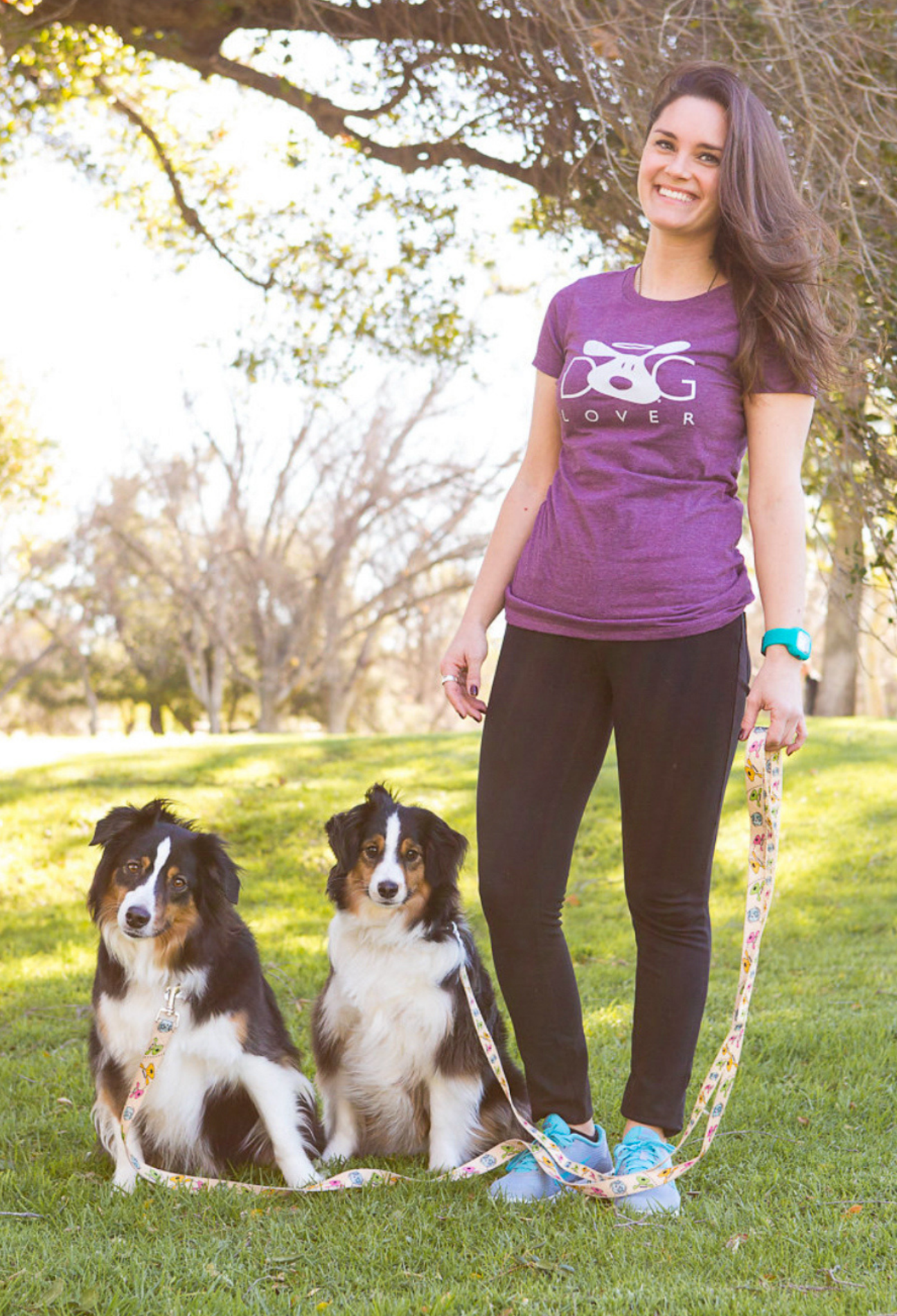 T-shirt: Dog Lover (Plum) by Dog is Good at Shirley Shoppe