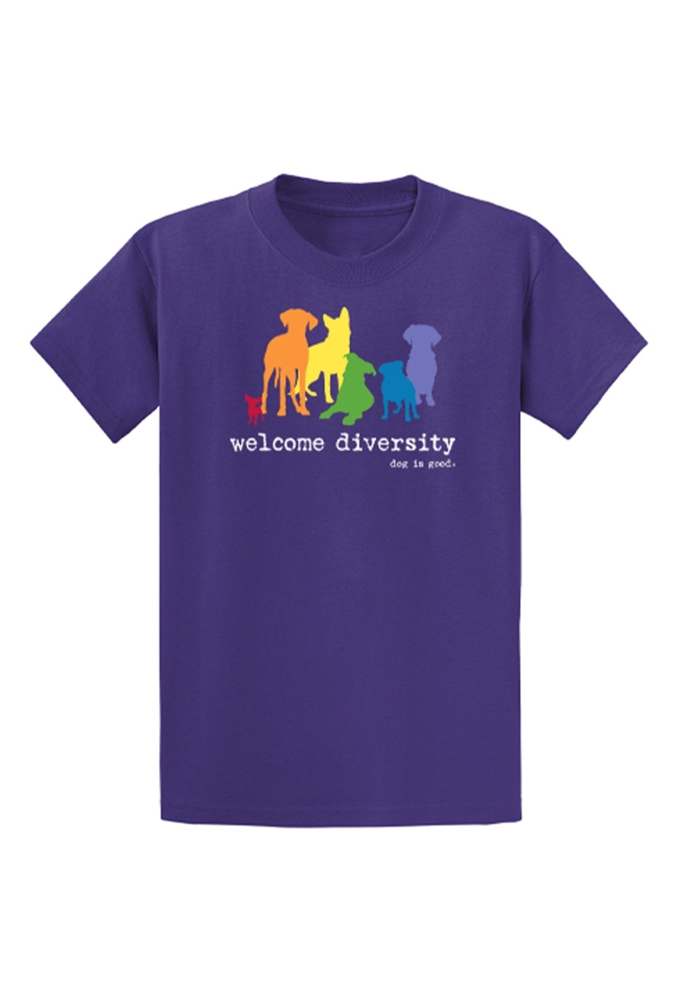 T-shirt: Welcome Diversity Pride by Dog is Good at Shirley Shoppe