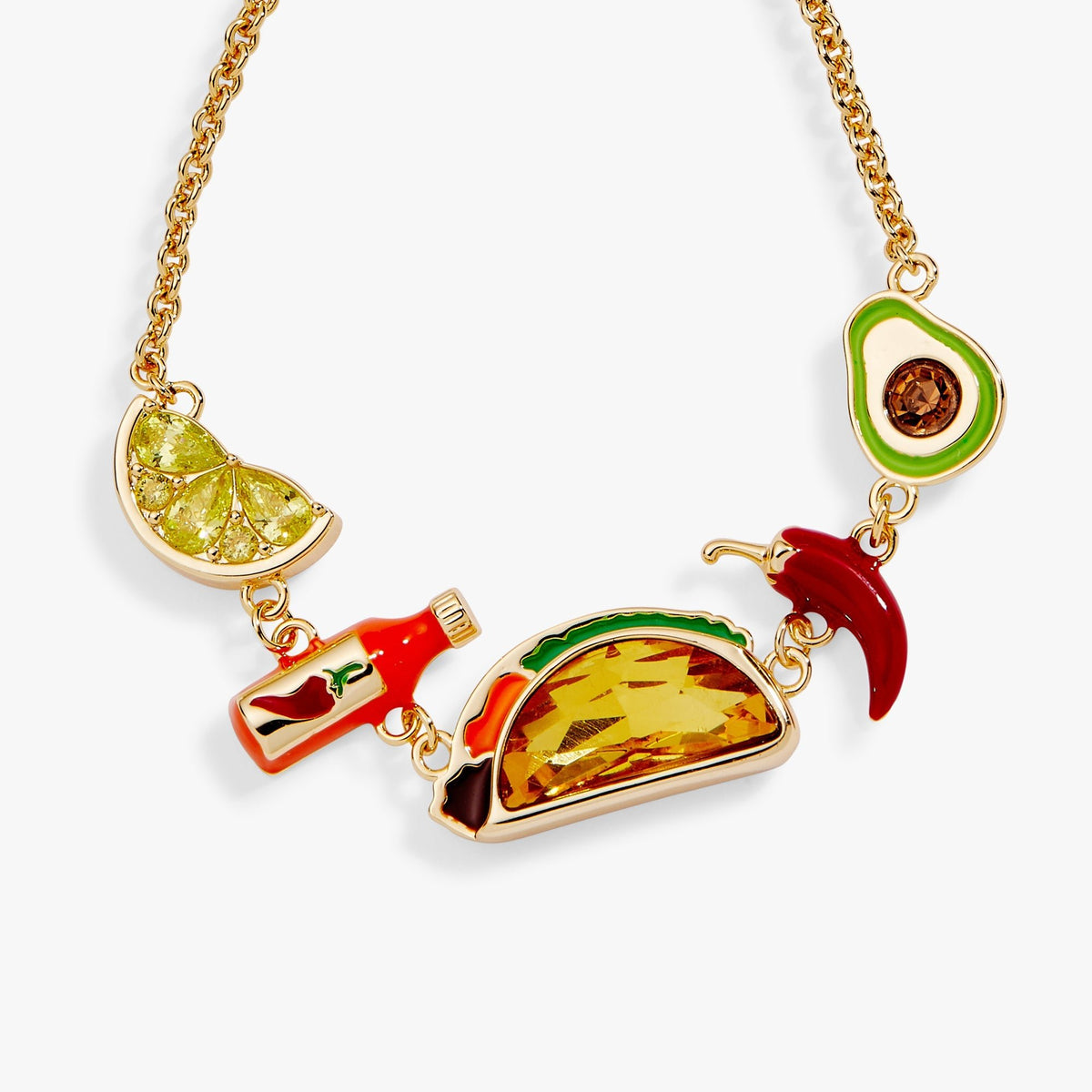 Taco Inline Charm Bracelet by ALEX AND ANI at Shirley Shoppe