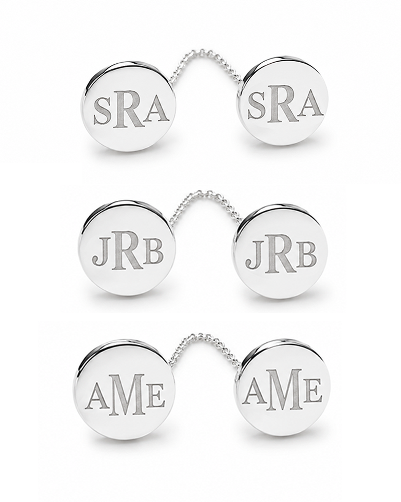Tallit Clips Personalized Modern Initials
