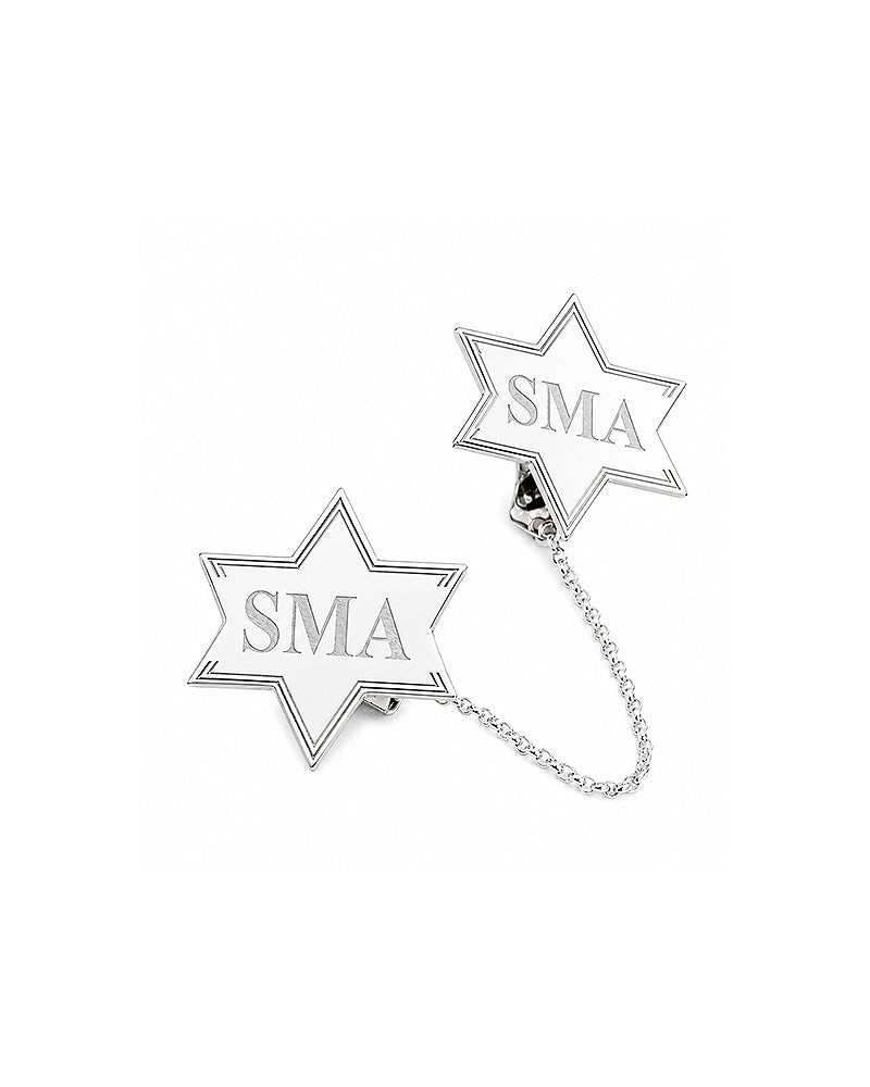 Star of David Personalized Tallit Clips