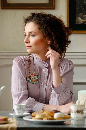 Teapot House Brooch by Laliblue by Quirks! at Shirley Shoppe