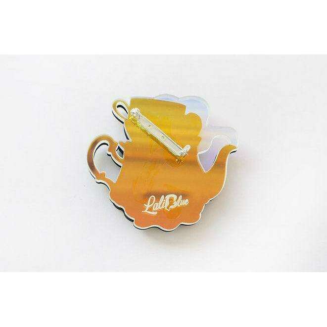 Teapot House Brooch by Laliblue