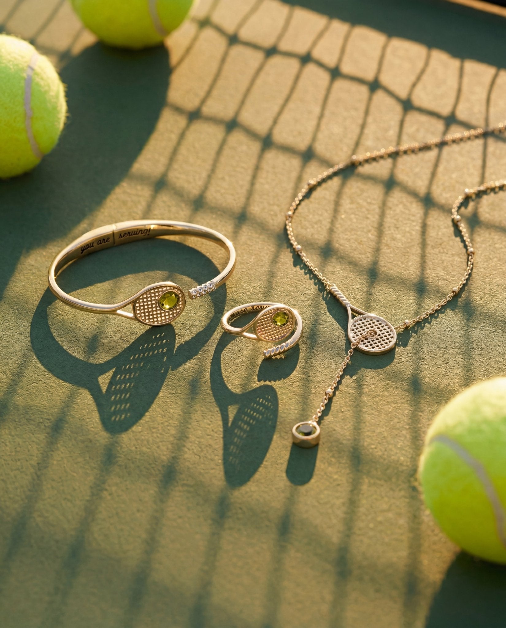 Tennis Racket 'You Are Serving' Wrap Ring by ALEX AND ANI at Shirley Shoppe