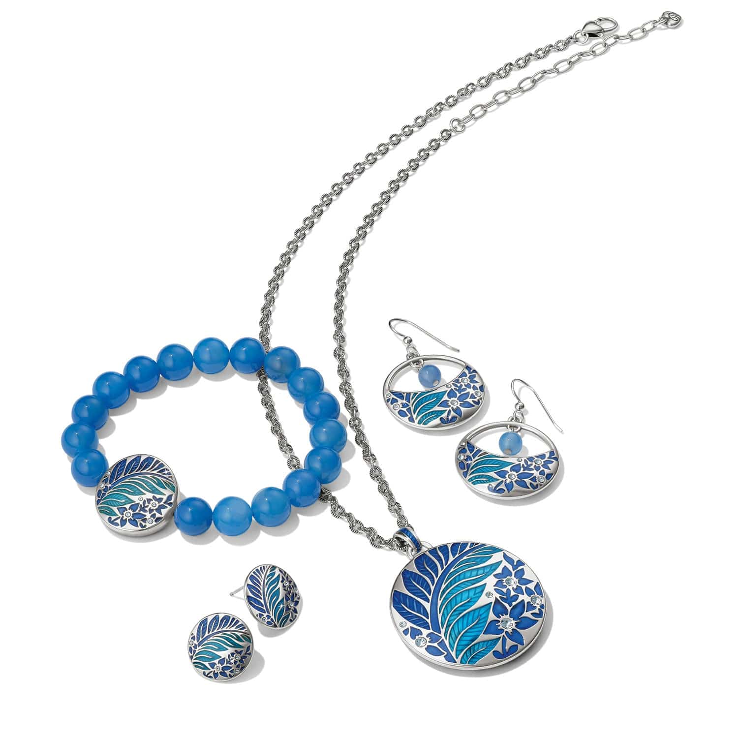 Terra Blue French Wire Earrings