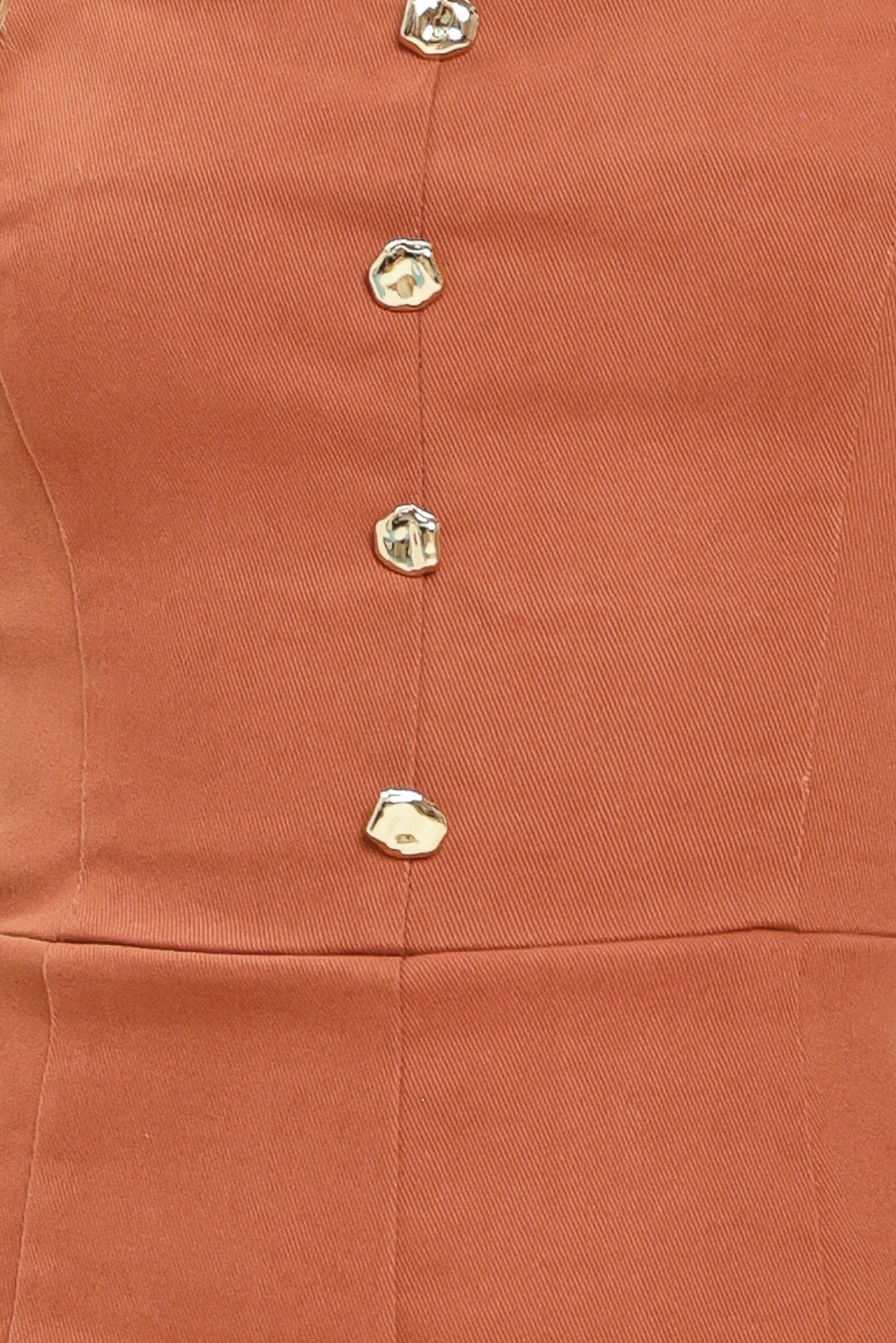 TERRACOTTA CHIC WOVEN ROMPER by Flying Tomato at Shirley Shoppe
