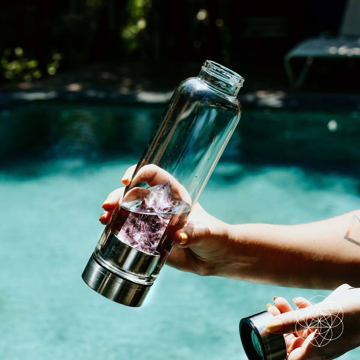 The Amethyst Healing Water Bottle by Conscious Items at Shirley Shoppe