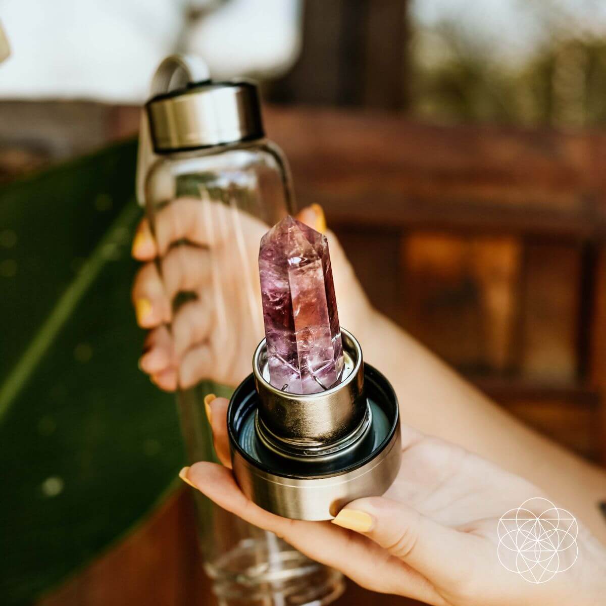 The Amethyst Healing Water Bottle by Conscious Items at Shirley Shoppe