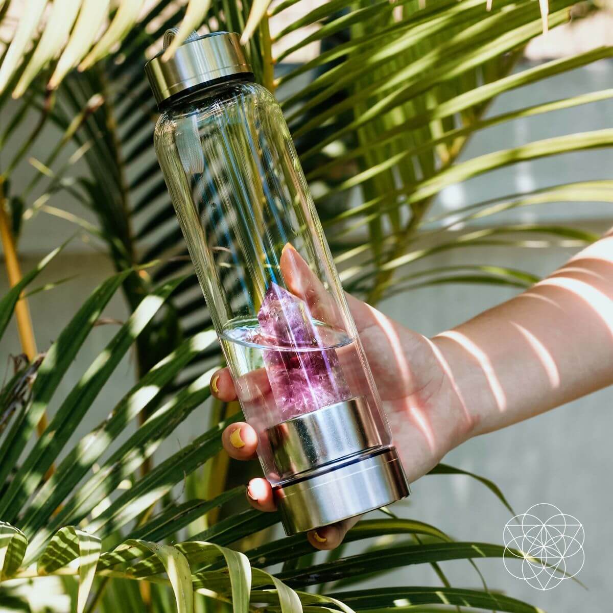 The Amethyst Healing Water Bottle by Conscious Items at Shirley Shoppe