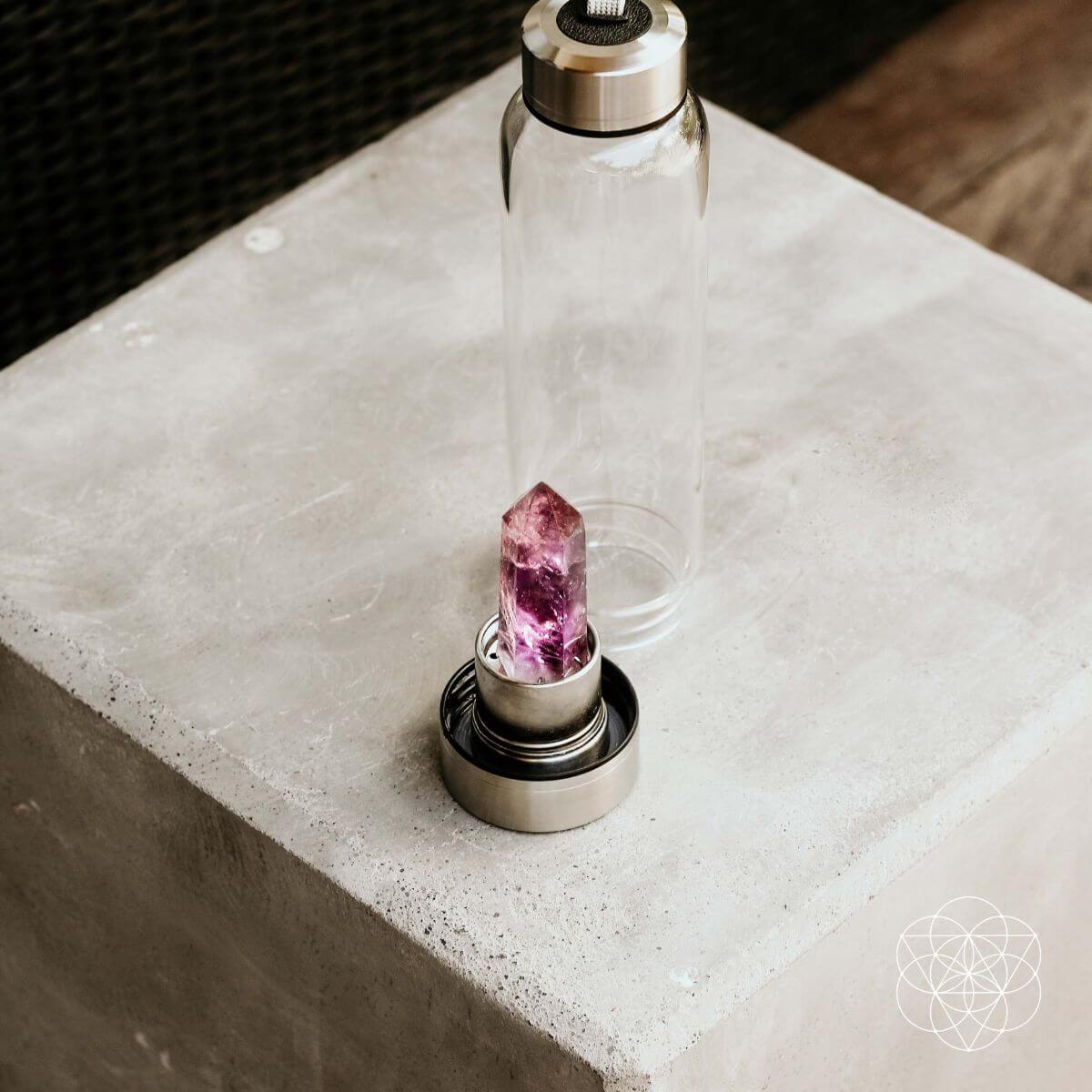 The Amethyst Healing Water Bottle by Conscious Items at Shirley Shoppe