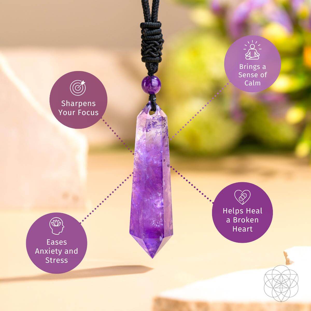 The Amethyst Talisman of Daily Stress Relief by Conscious Items at Shirley Shoppe