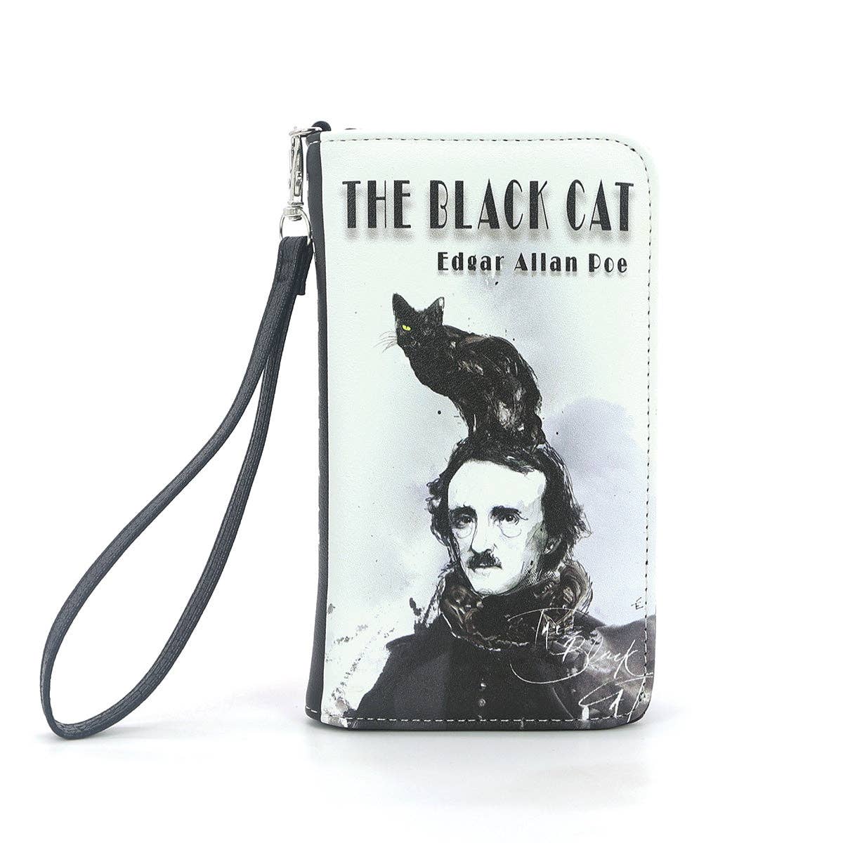 The Black Cat by Edgar Allan Poe Wallet in Vinyl by Quirks! at Shirley Shoppe
