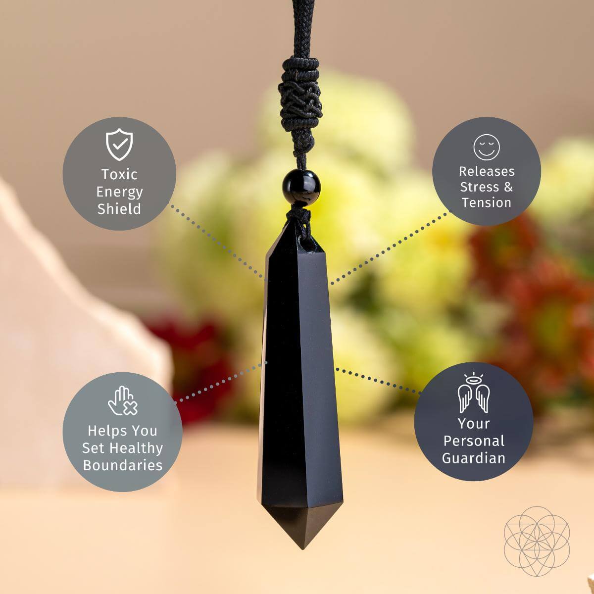 The Black Obsidian Talisman of Protection by Conscious Items at Shirley Shoppe