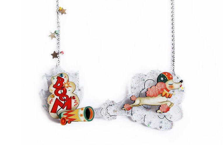 The Bullet Poodle Halloween Necklace by Laliblue by Quirks! at Shirley Shoppe