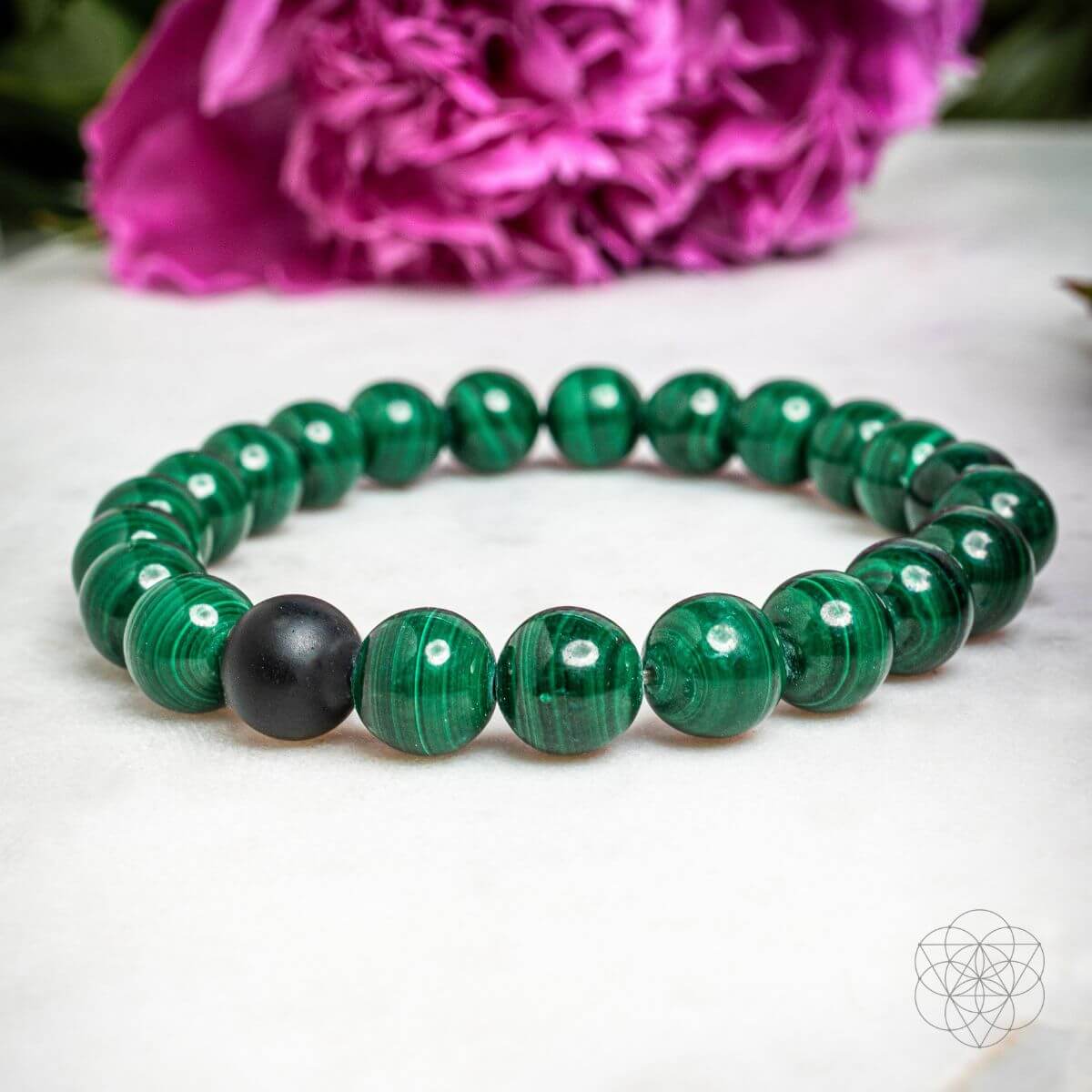 Steady Mind - Malachite & Onyx Double Bracelet