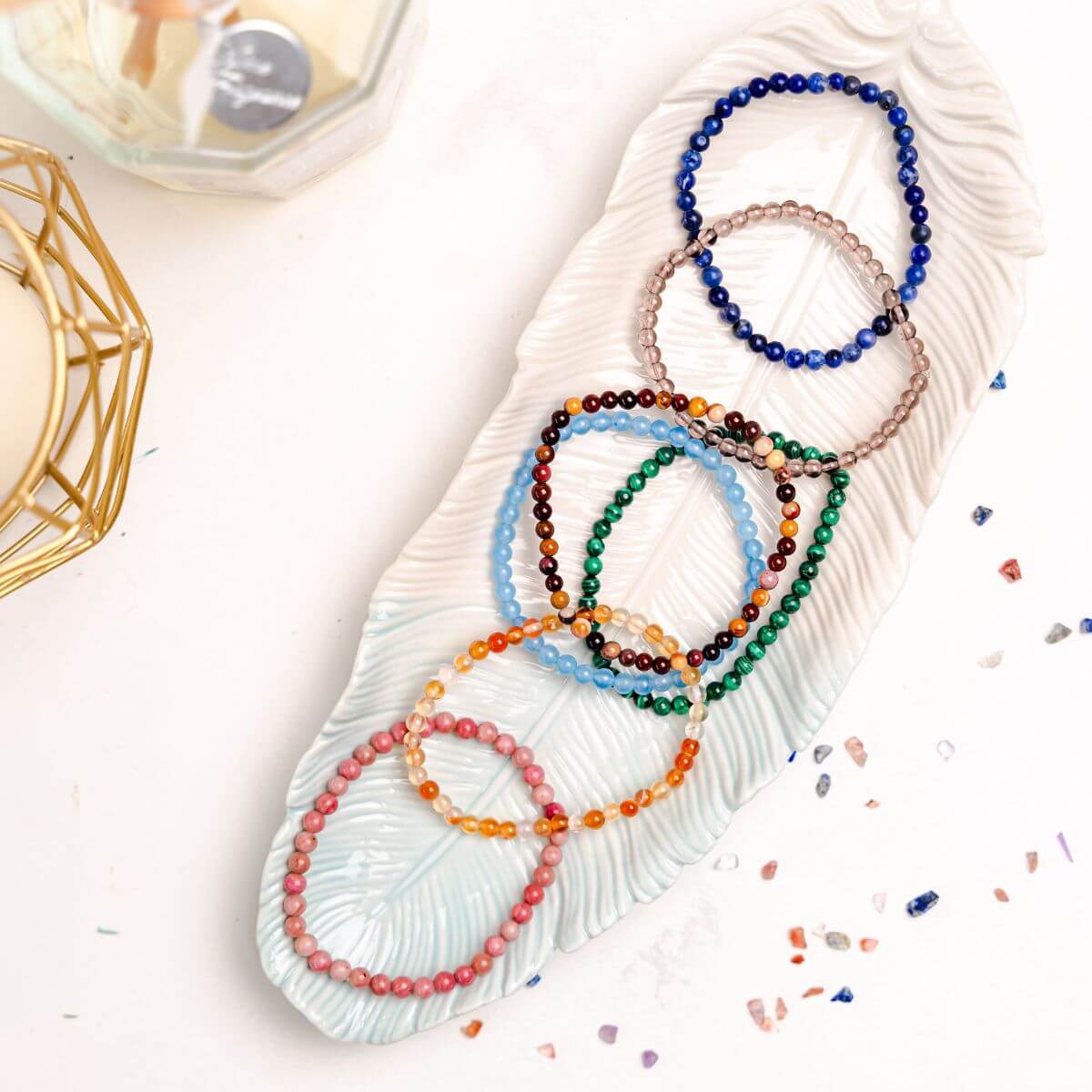 The Chakra-Balancing Bracelets Set by Conscious Items at Shirley Shoppe